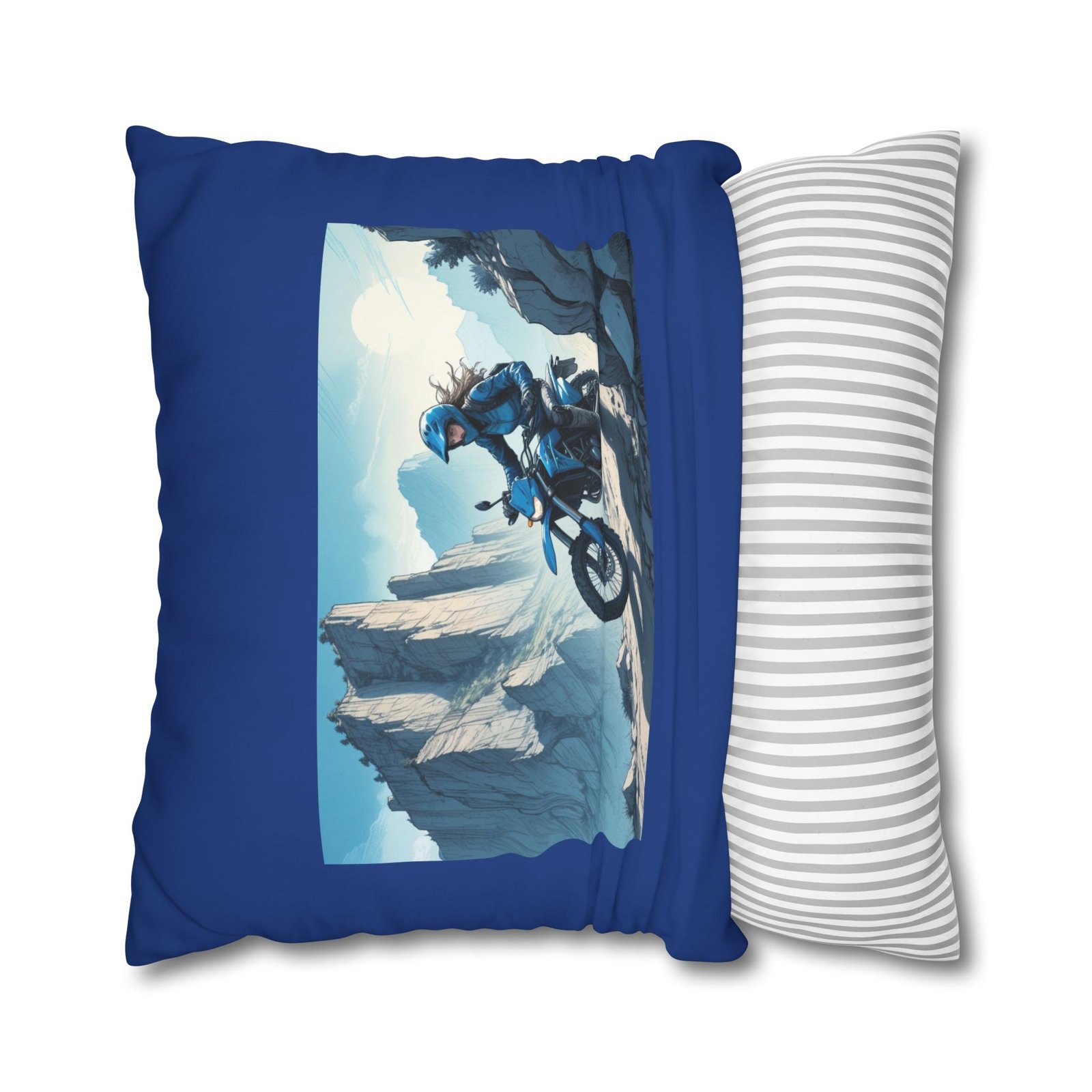 Scrambling Bikes Square Poly Canvas Pillowcase - Image 18