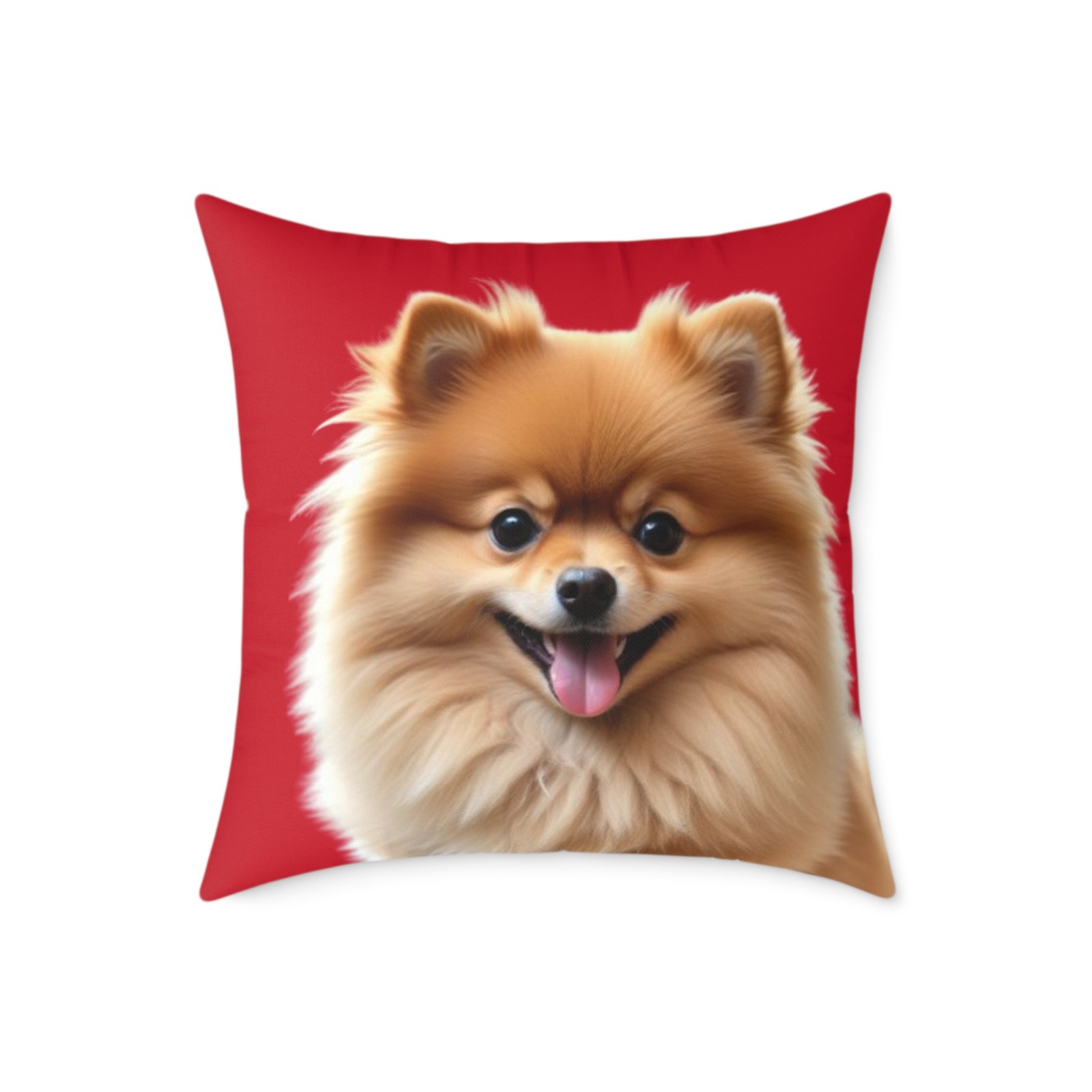 Pomeranian Dog Square Poly Canvas Pillow - Image 13