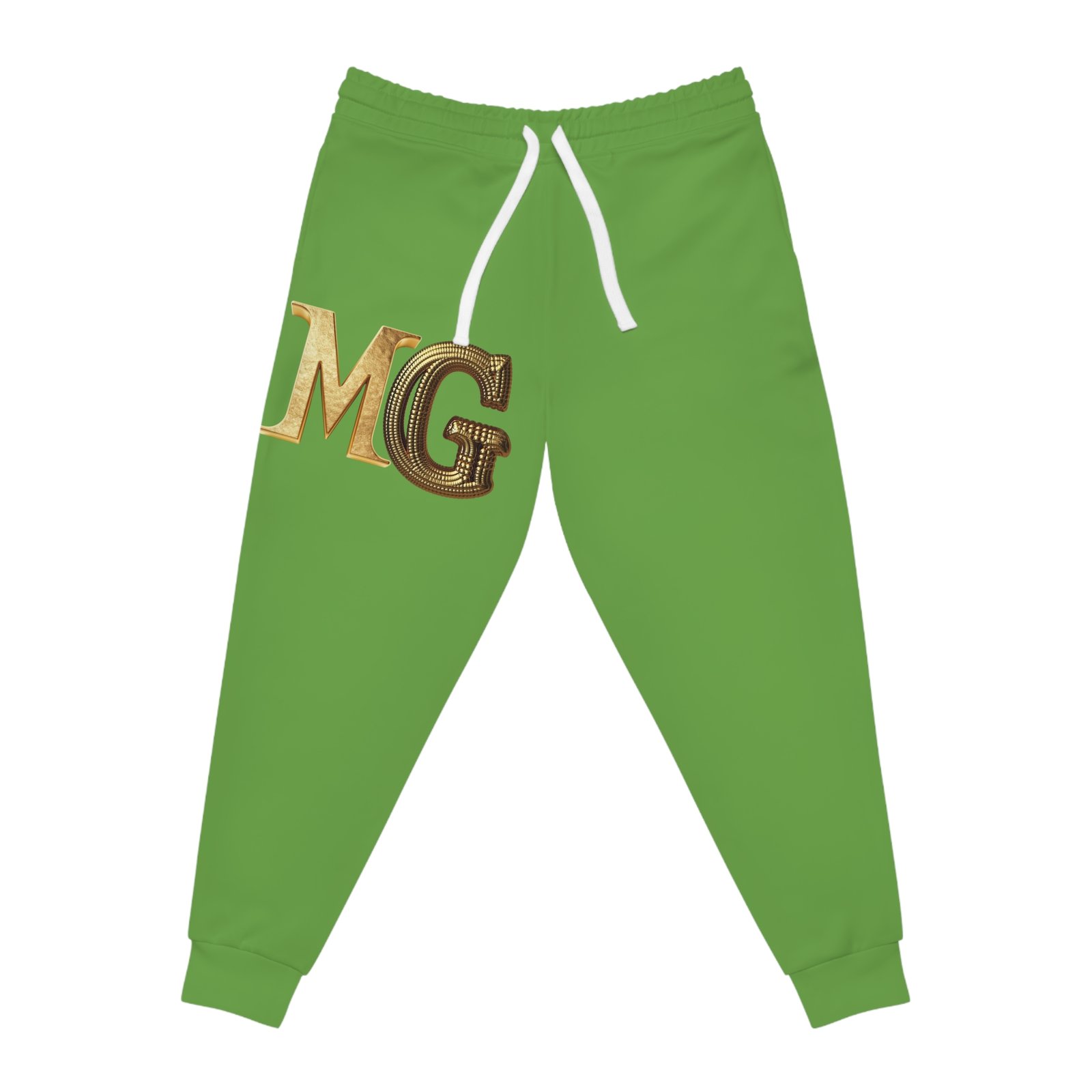 Athletic Joggers with MG Design, Comfortable Jogging Pants, Sportswear Gift, Activewear, Fitness Apparel, Red Joggers