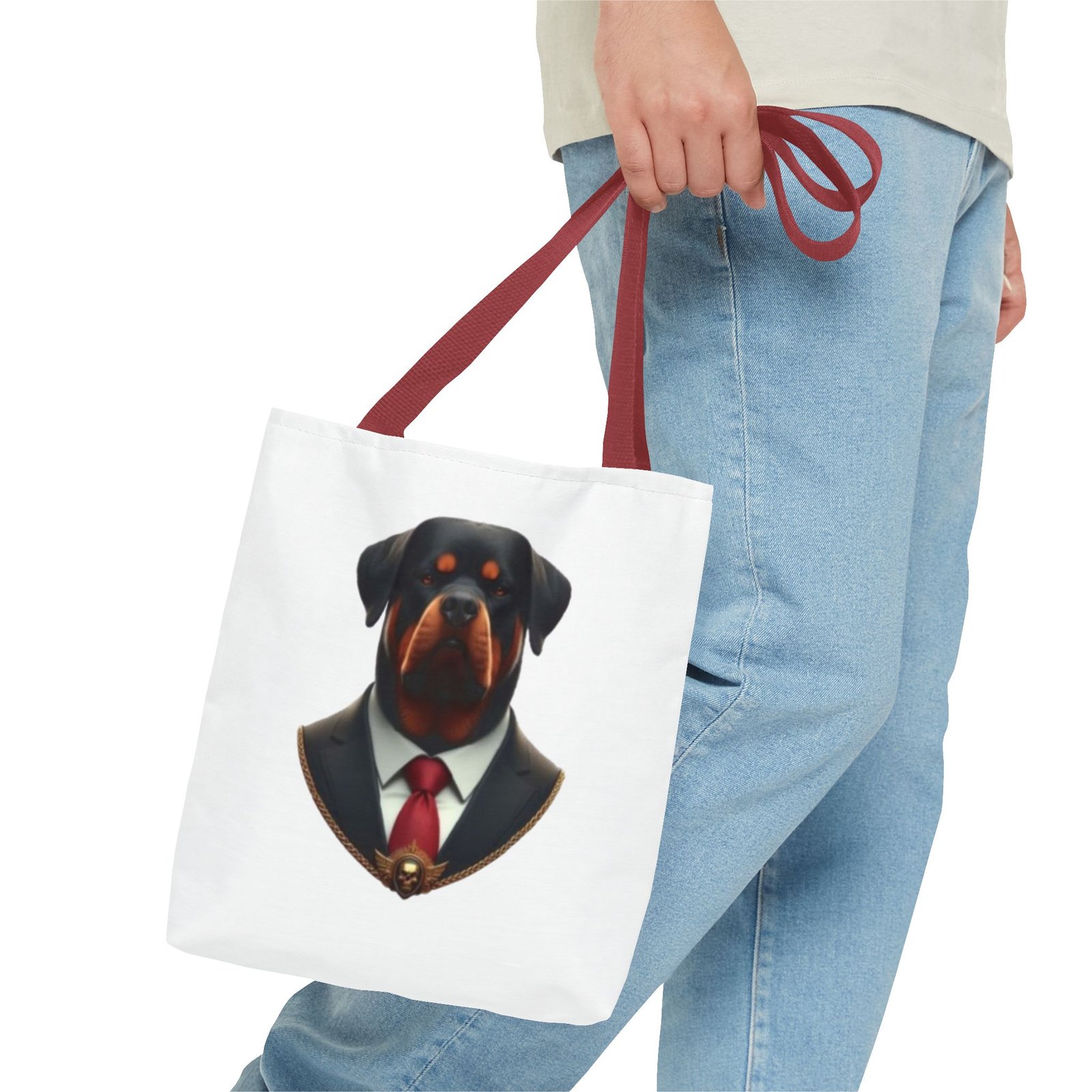 Rottweiler Dog Tote Bag - Stylish Dog Lover's Accessory - Image 7