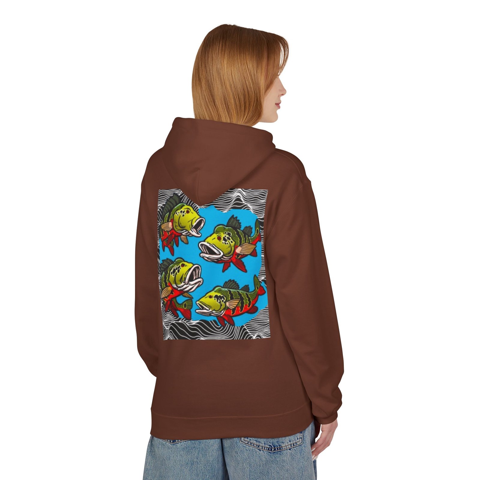 Fishing Adventure Water Sport Fleece Hoodie | Perfect Gift for Anglers, Outdoor Enthusiasts, Fishing Trips, Birthdays, and Summer - Image 8