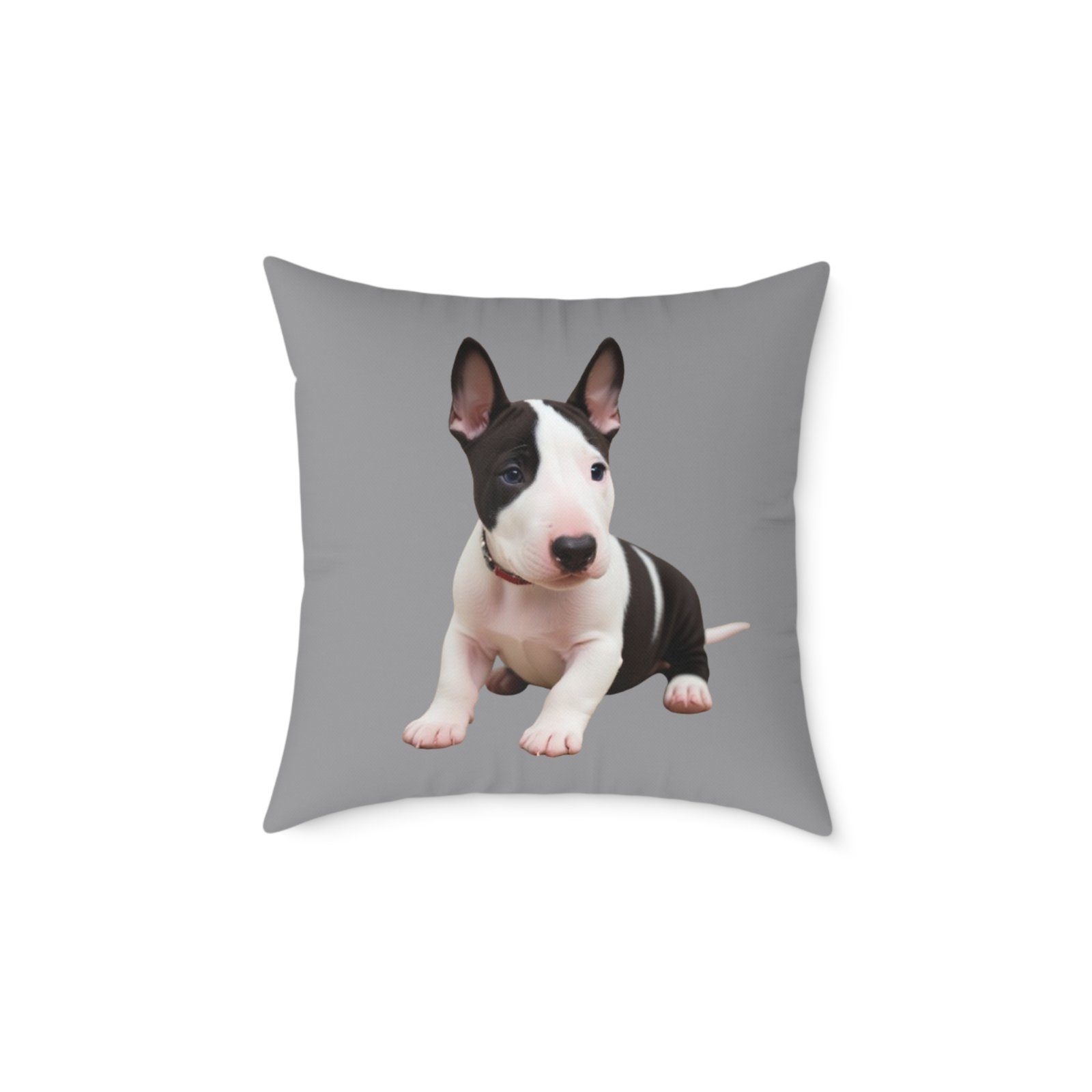 English Bull Terrier Square Poly Canvas Pillow - Image 9