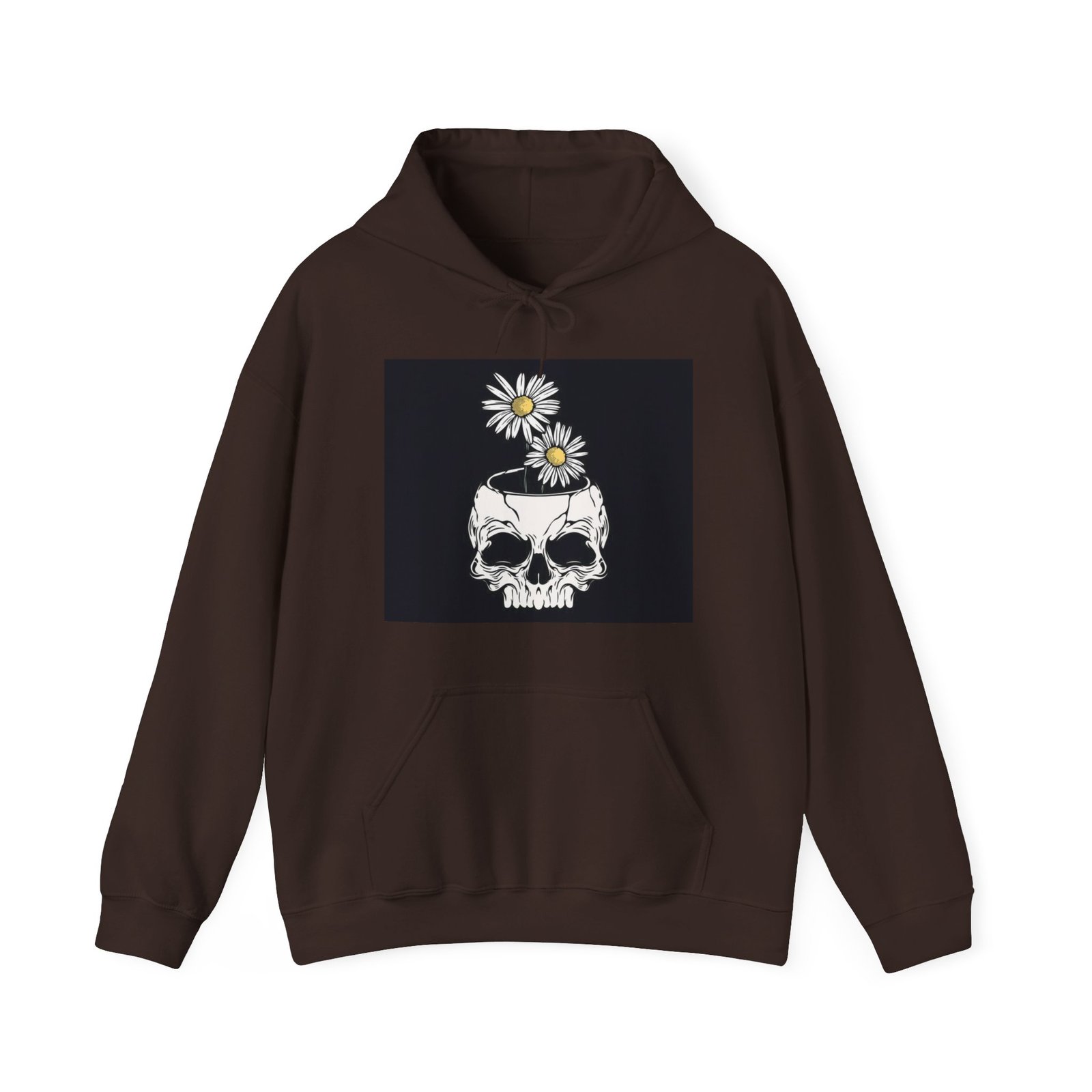 Skull Roses Tattoo Flowers Hoodie, Gothic Sweatshirt, Edgy Pullover, Dark Floral - Image 33