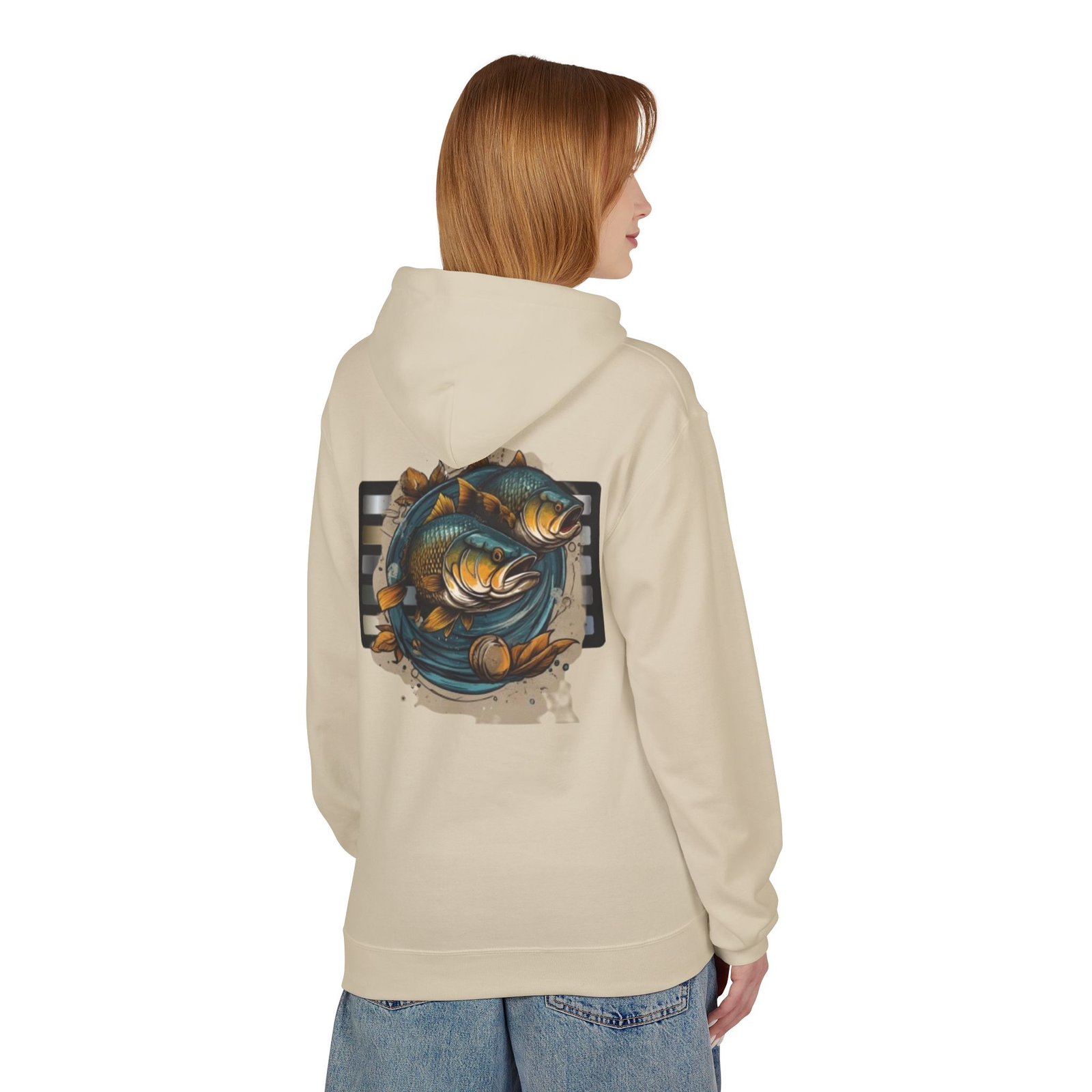 Fishing Adventure Water Sport Fleece Hoodie | Perfect Gift for Anglers, Outdoor Enthusiasts, Fishing Trips, Birthdays, and Summer - Image 12