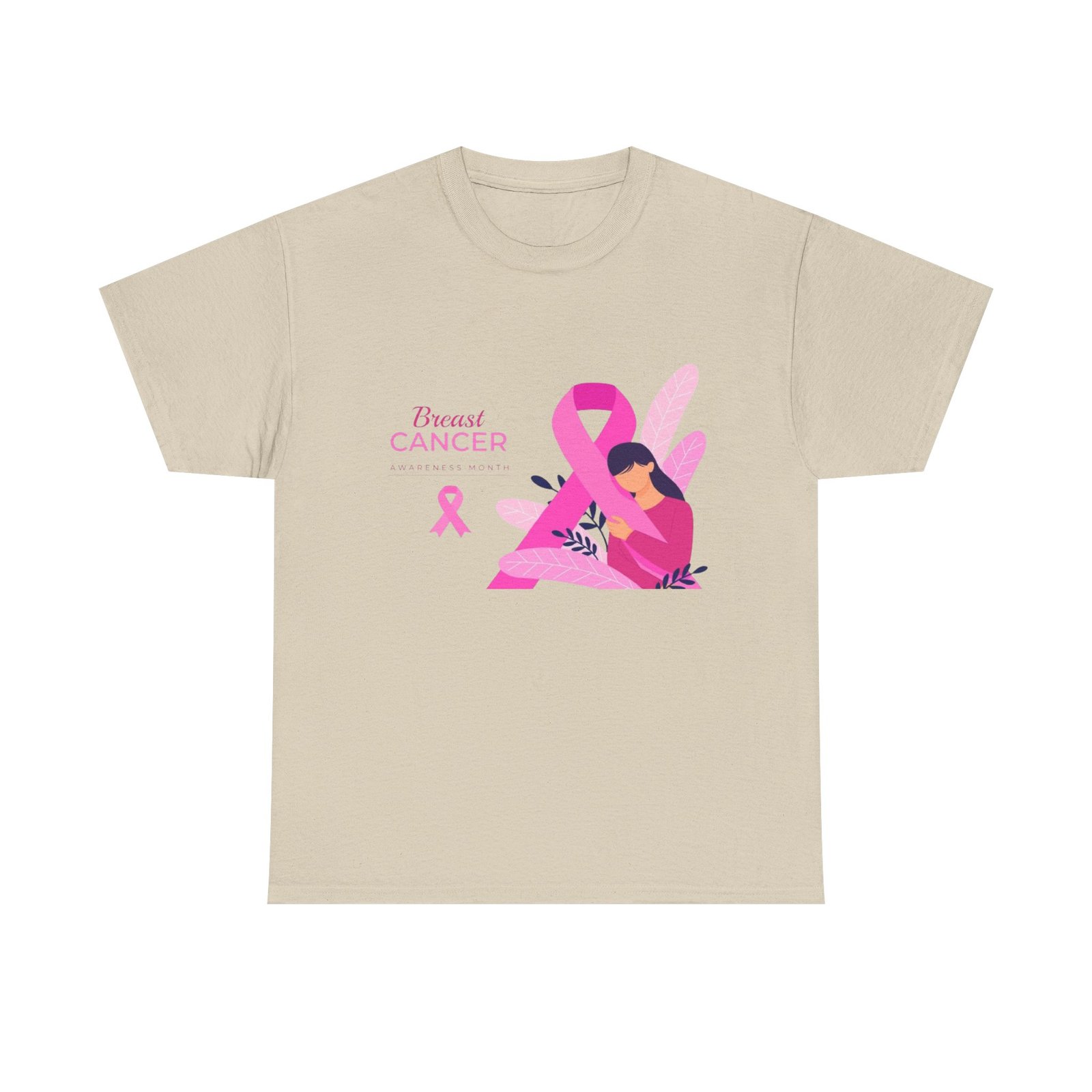 Breast Cancer Awareness Unisex Heavy Cotton Tee - Image 9