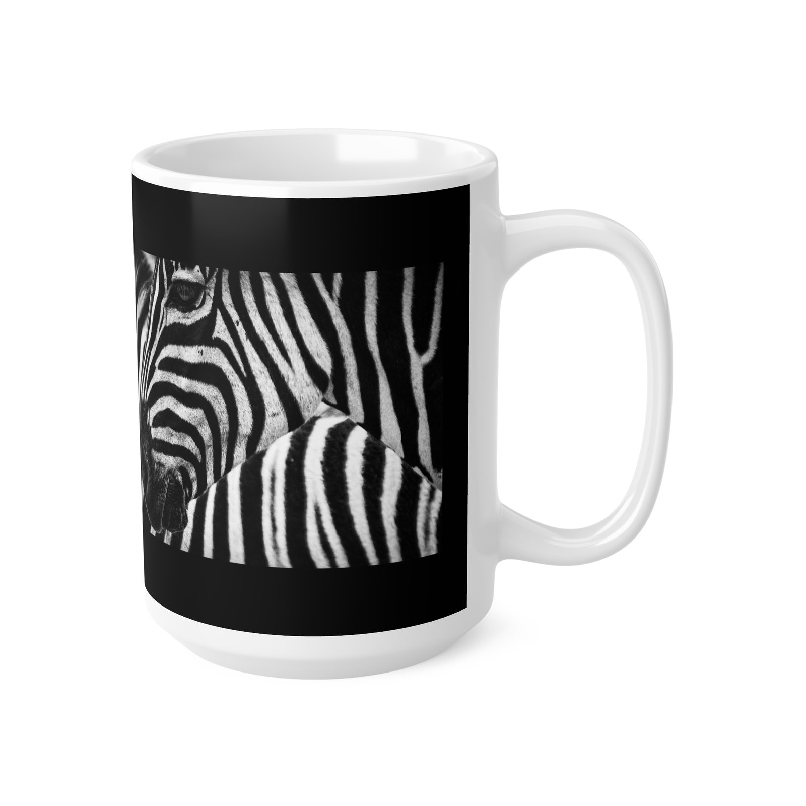 Zebra Print Ceramic Coffee Cups, 11oz, 15oz - Image 7
