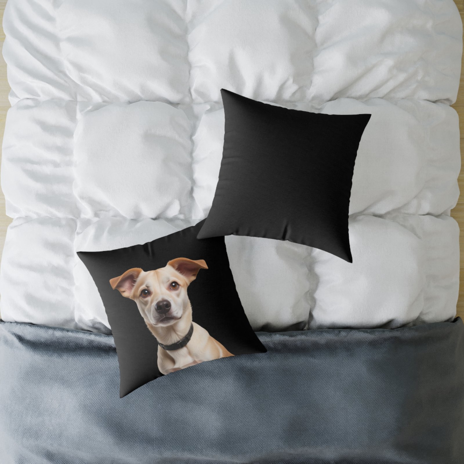 Jack Russell Square Poly Canvas Pillow - Image 12