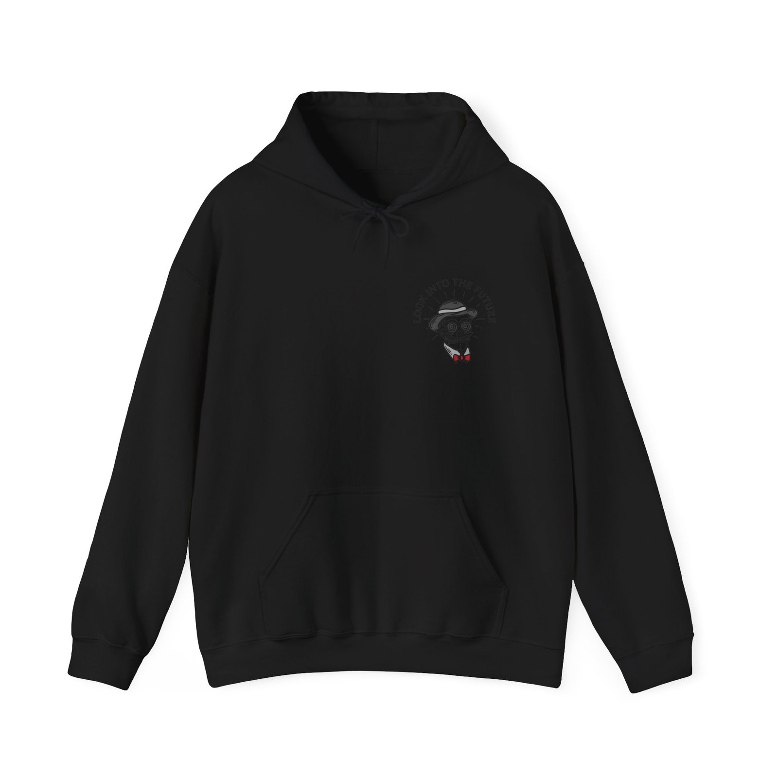 Gangster Skull Tattoo Hooded Sweatshirt. Unisex Heavy Blend™ Hooded Sweatshirt - Image 9