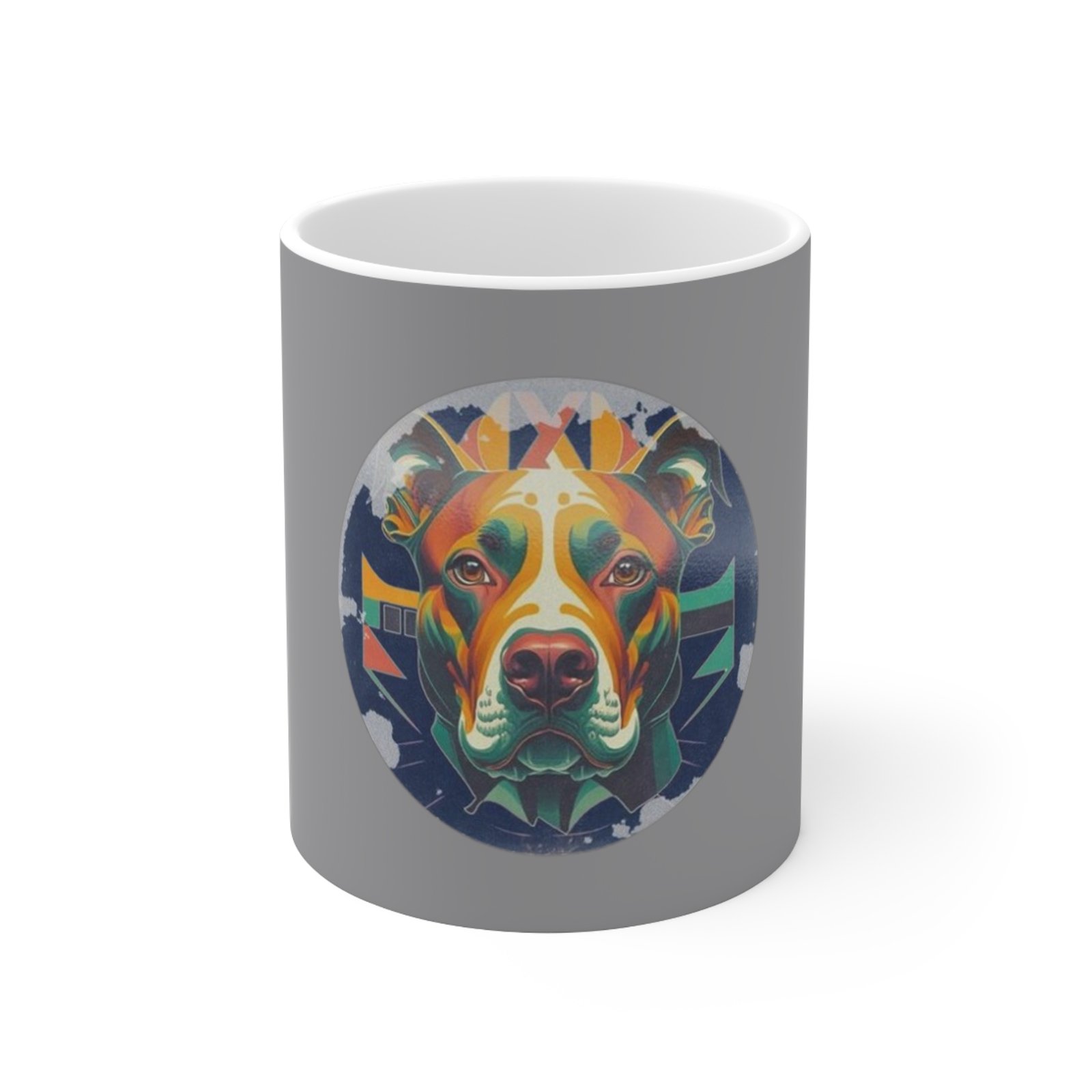 Bull Terrier Ceramic Coffee Cups, 11oz, 15oz