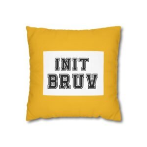 Bruv Square Poly Canvas Pillowcase