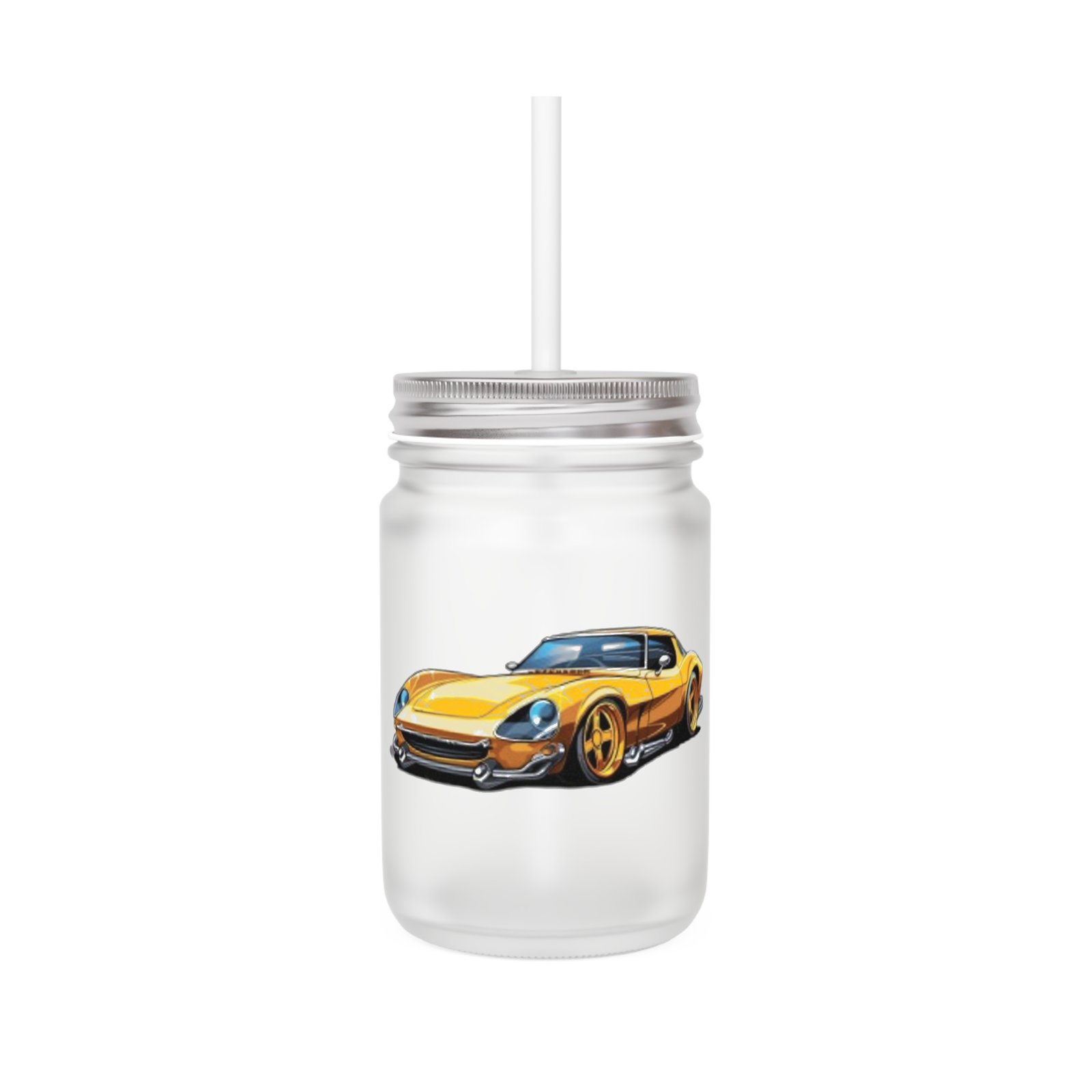Classic Cars Mason Jar