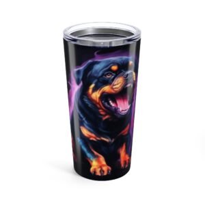 Rottweiler Dog Lover Tumbler | Green Pet Design | Perfect Gift for Animal Enthusiasts
