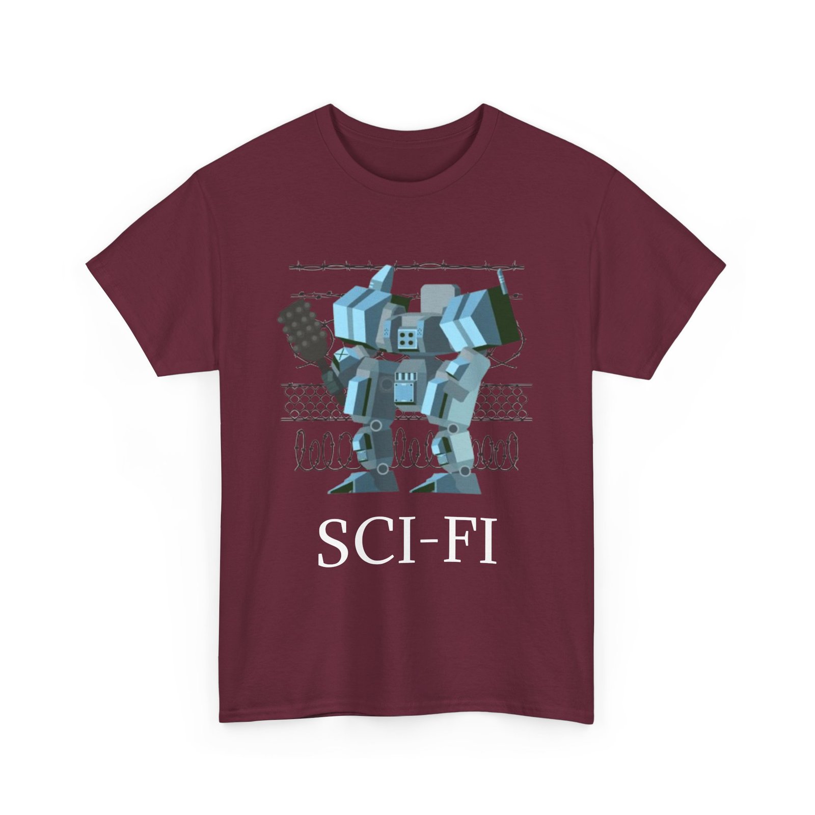 Sci-Fi Robot Futuristic Tee, Unisex Cotton T-Shirt, Geeky Clothing, Perfect Gift for Sci-Fi Lovers, Casual Wear, Unique Graphic Tee - Image 31