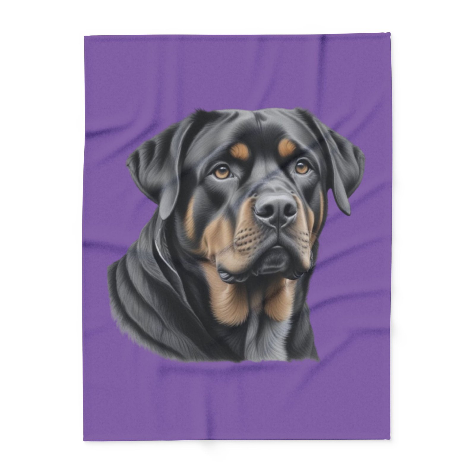 08 Rottweiller Puppy Arctic Fleece Blanket - Image 9
