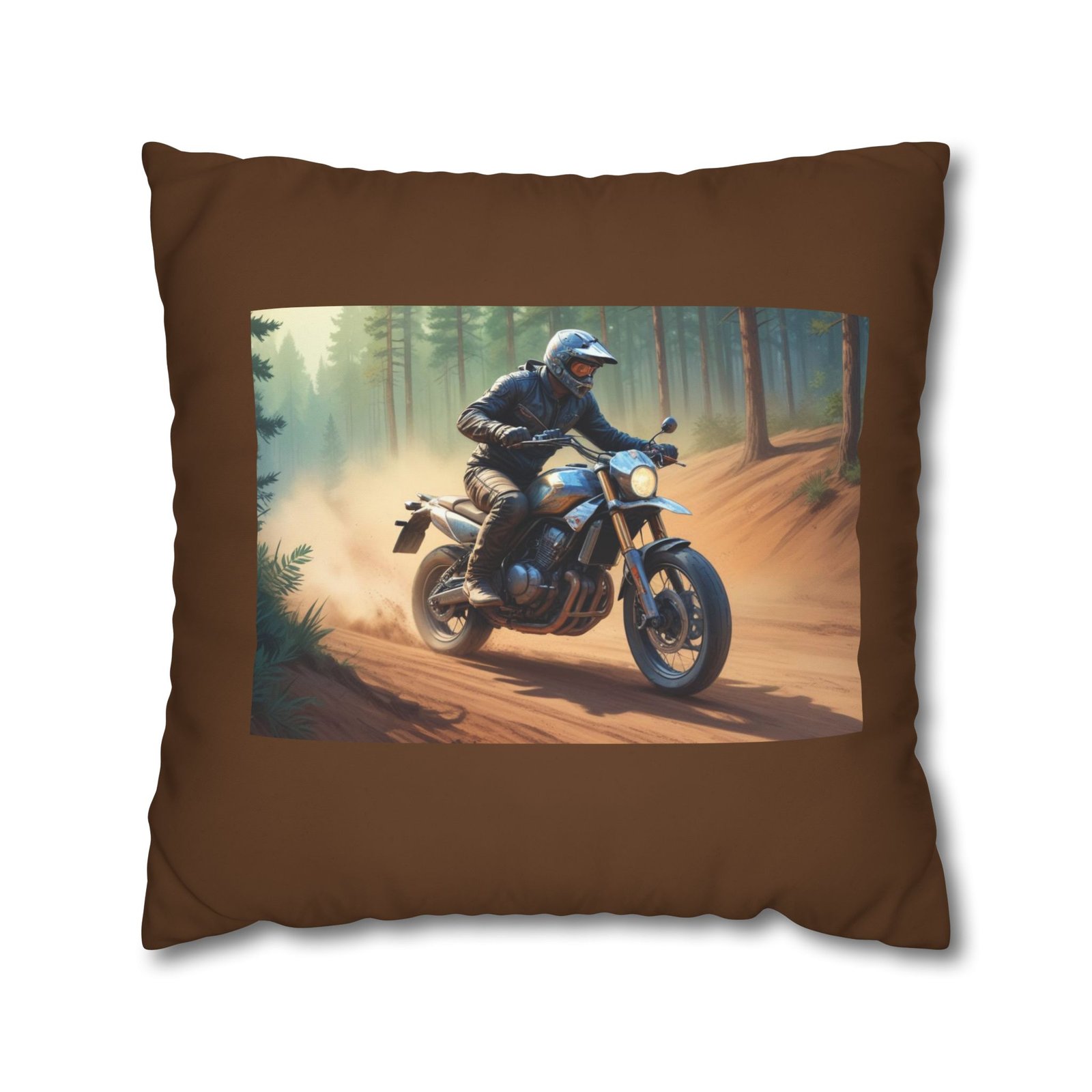 Scrambling Bikes Square Poly Canvas Pillowcase - Image 13