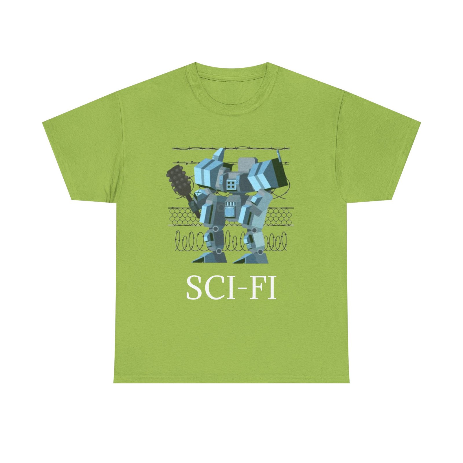 Sci-Fi Robot Futuristic Tee, Unisex Cotton T-Shirt, Geeky Clothing, Perfect Gift for Sci-Fi Lovers, Casual Wear, Unique Graphic Tee - Image 37
