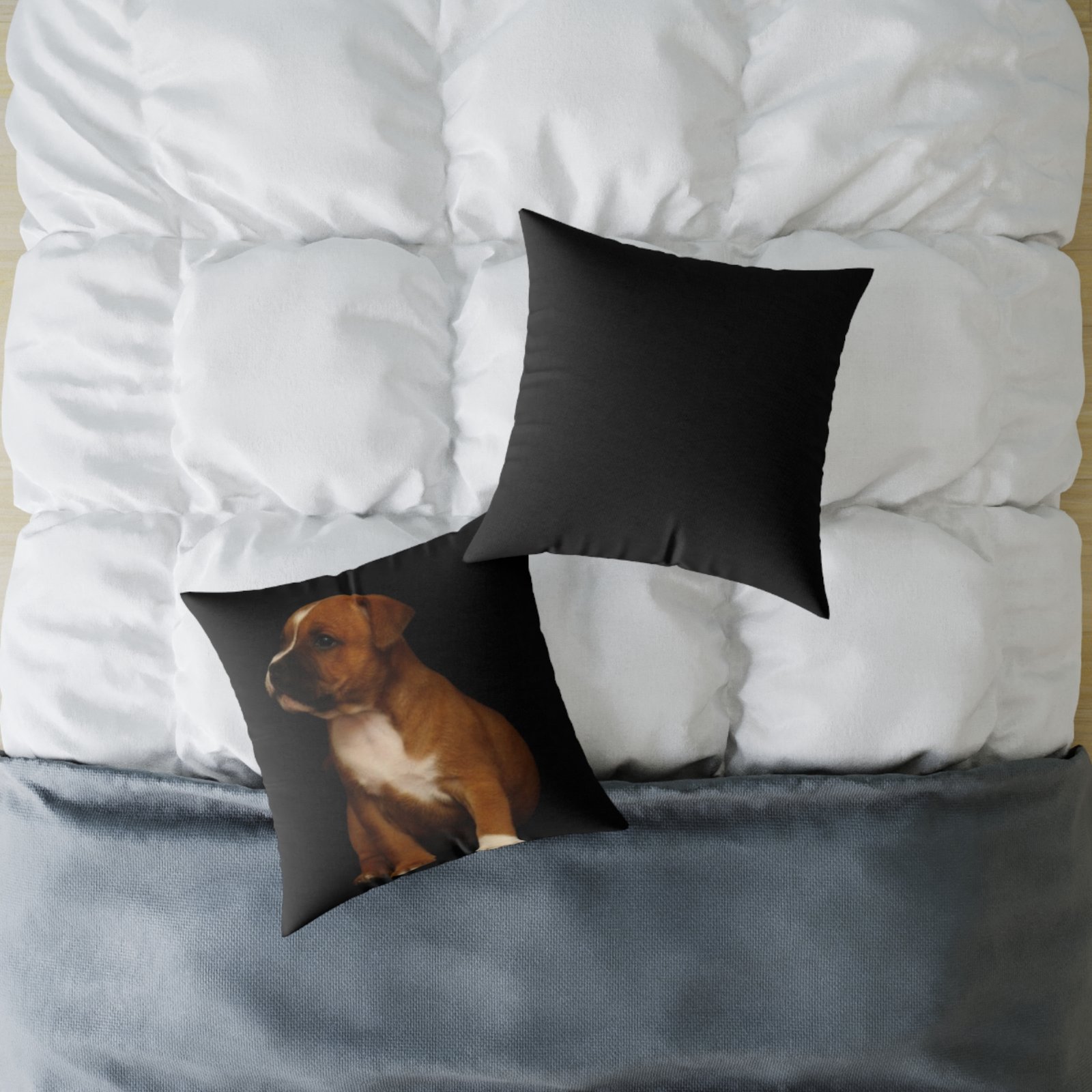 Staffordshire Bull Terrier Square Poly Canvas Pillow - Image 12