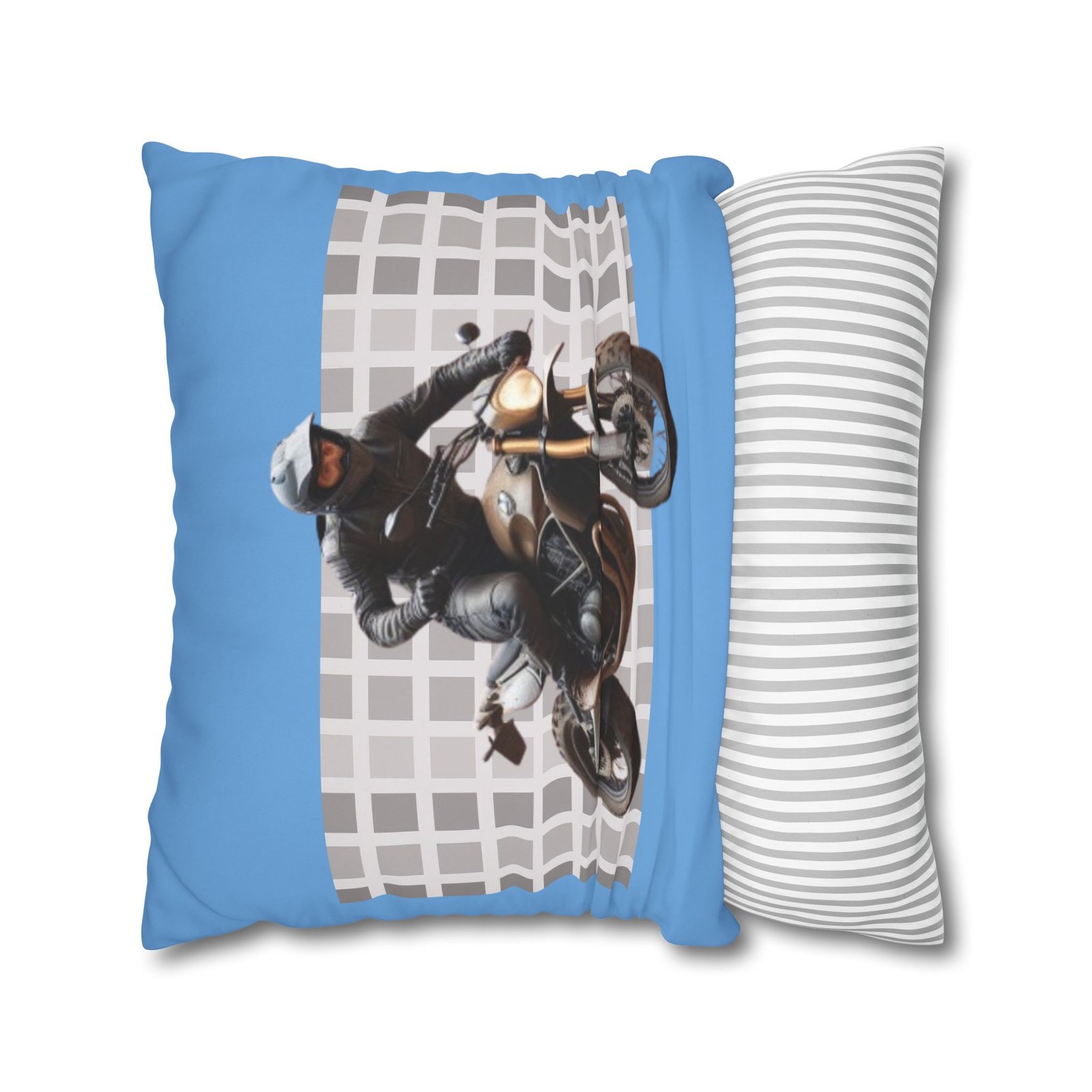 Scrambling Bikes Square Poly Canvas Pillowcase - Image 14