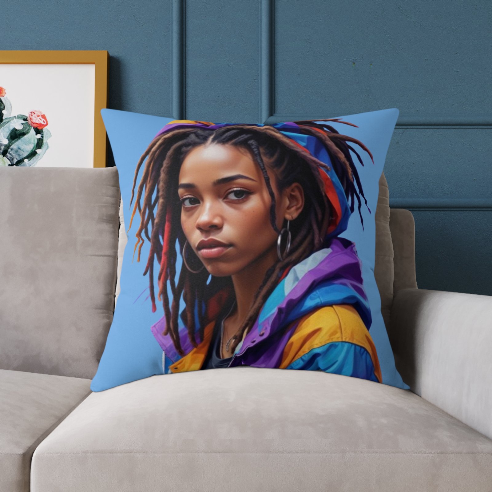 Zara Square Poly Canvas Pillow - Image 19