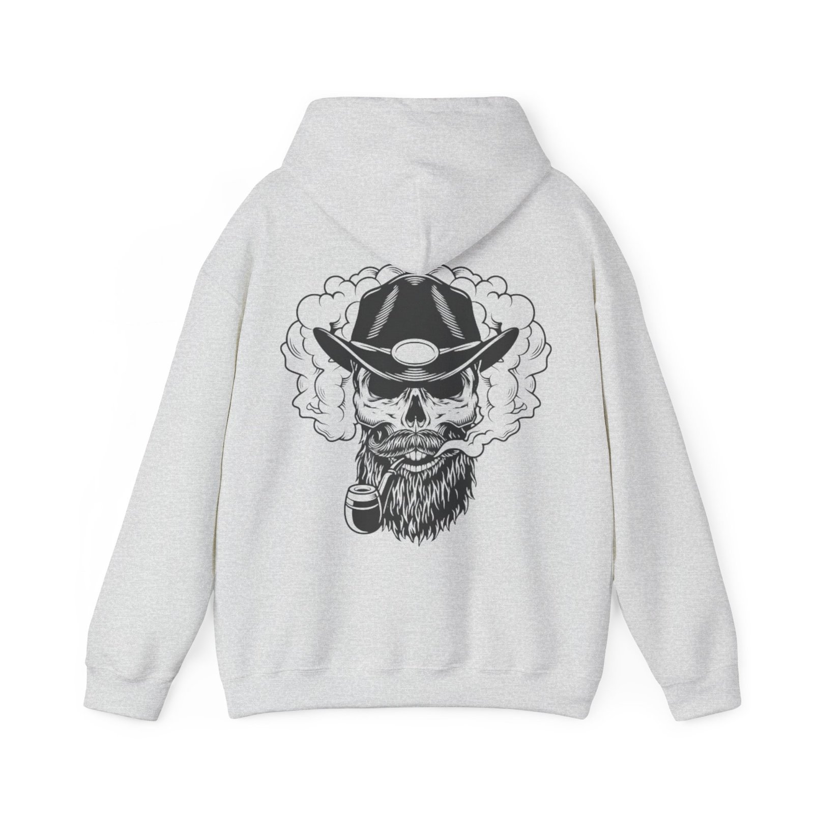 Gangster Skull Tattoo Hooded Sweatshirt. Unisex Heavy Blend™ Hooded Sweatshirt - Image 6