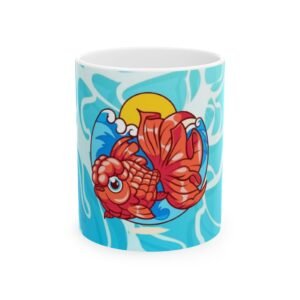 Fishing Fish Water Sports Ceramic Mug - Perfect for Coffee Lovers, Floral Art, Home Decor, Gift Ideas, 11oz, 15oz