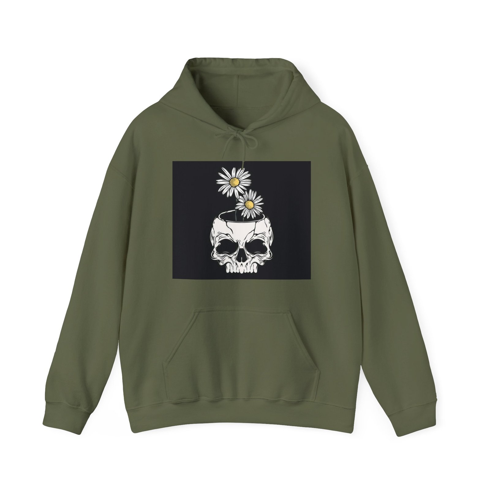Skull Roses Tattoo Flowers Hoodie, Gothic Sweatshirt, Edgy Pullover, Dark Floral - Image 37
