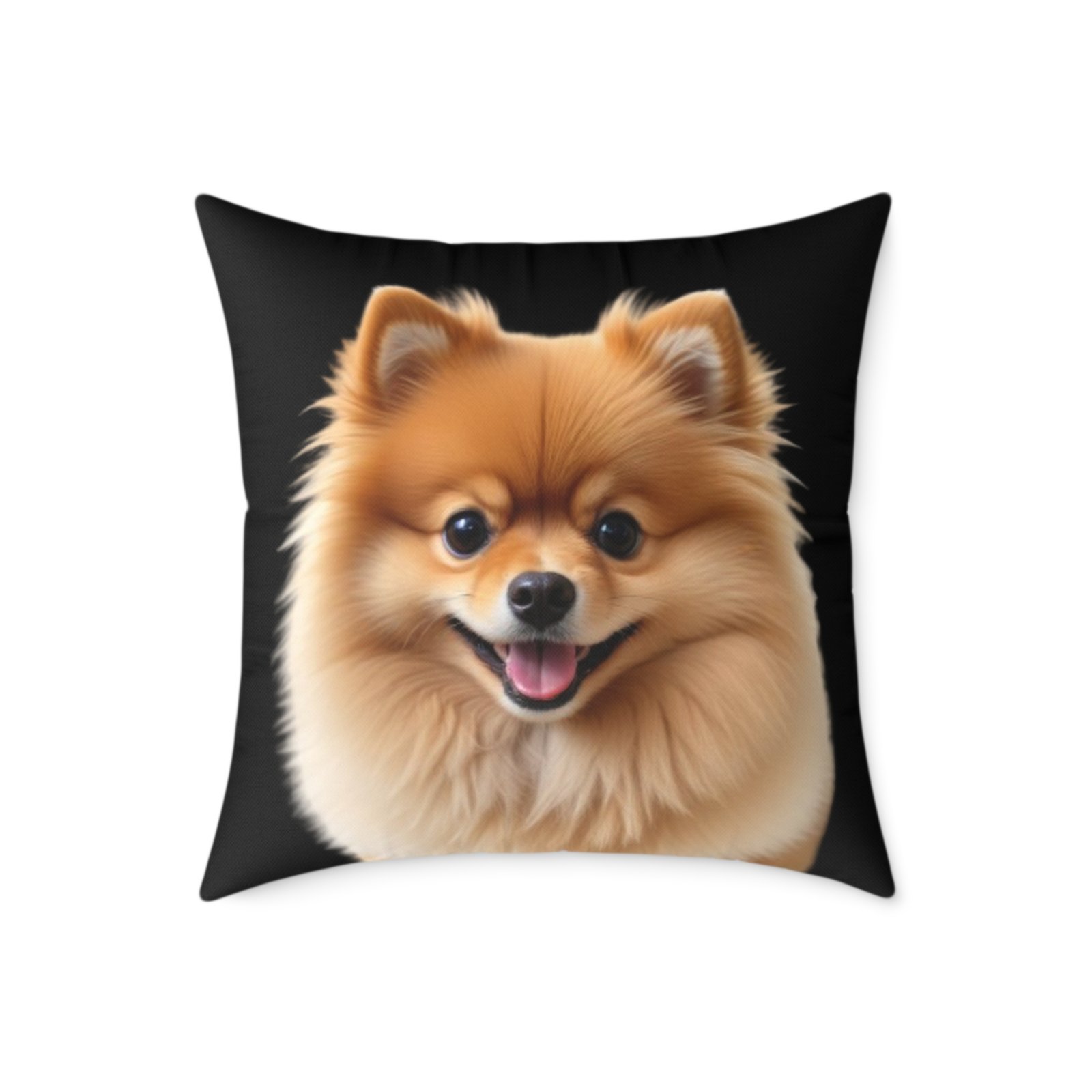 Pomeranian Dog Square Poly Canvas Pillow - Image 13