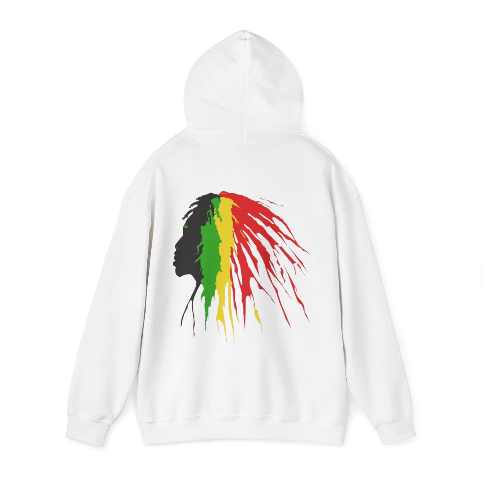 Quote Rasta Reggae Jamaica Hoodie Unisex Heavy Blend™ Hooded Sweatshirt 08 - Image 3