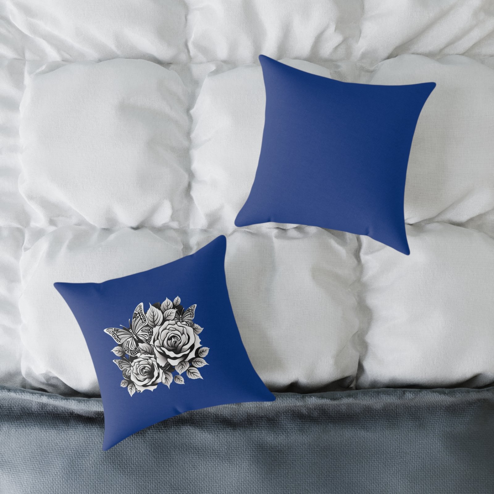 Butterfly Square Poly Canvas Pillow - Image 4
