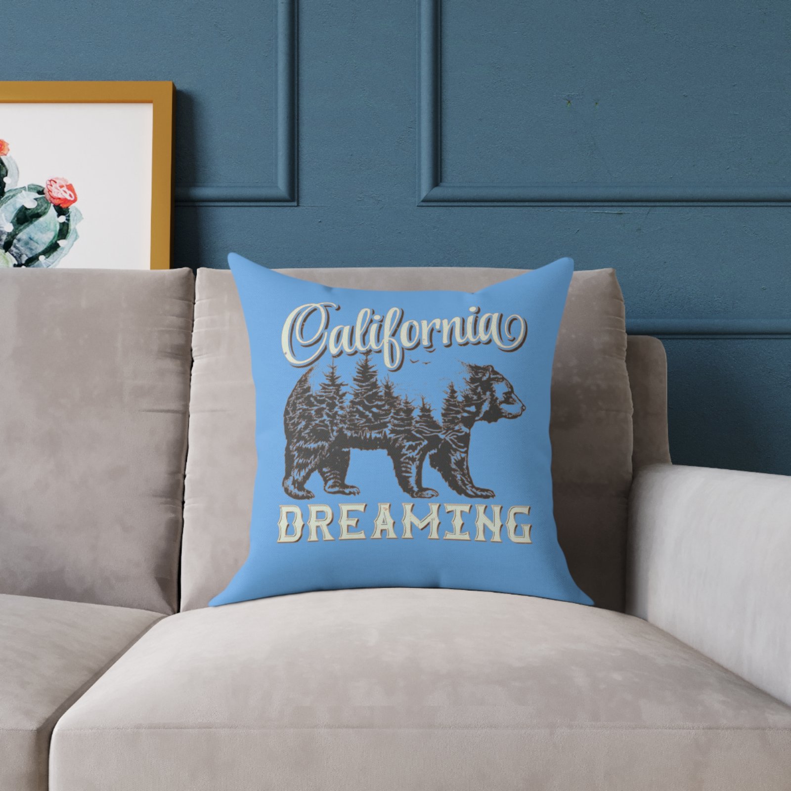 California Dreaming Square Poly Canvas Pillow - Image 7