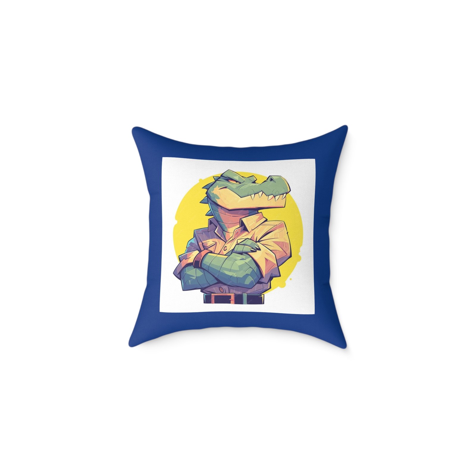 Dinassaur Square Poly Canvas Pillow - Image 5