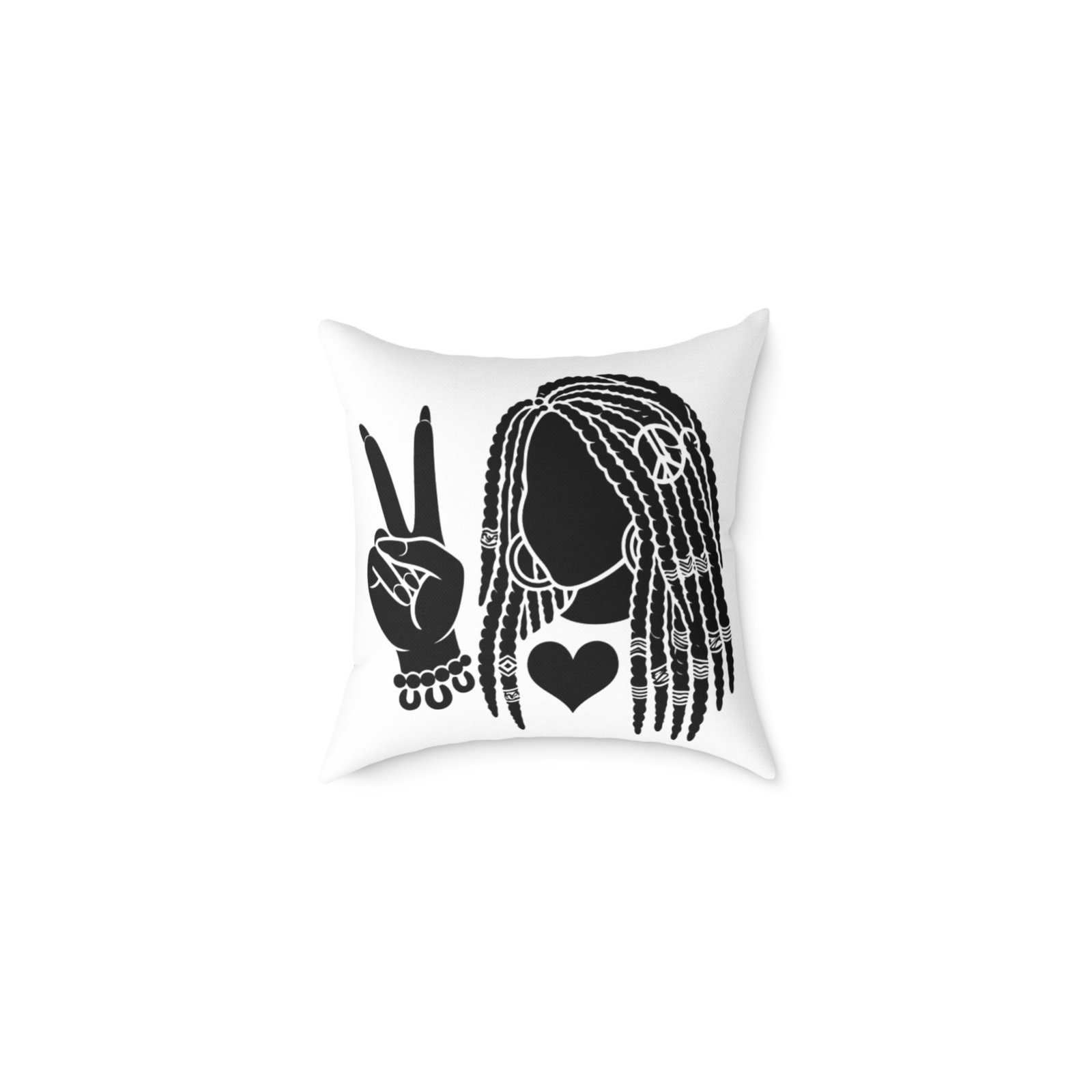 Jamaica Reggae Rasta Music Spliff Cannabis Square Poly Canvas Pillow 08