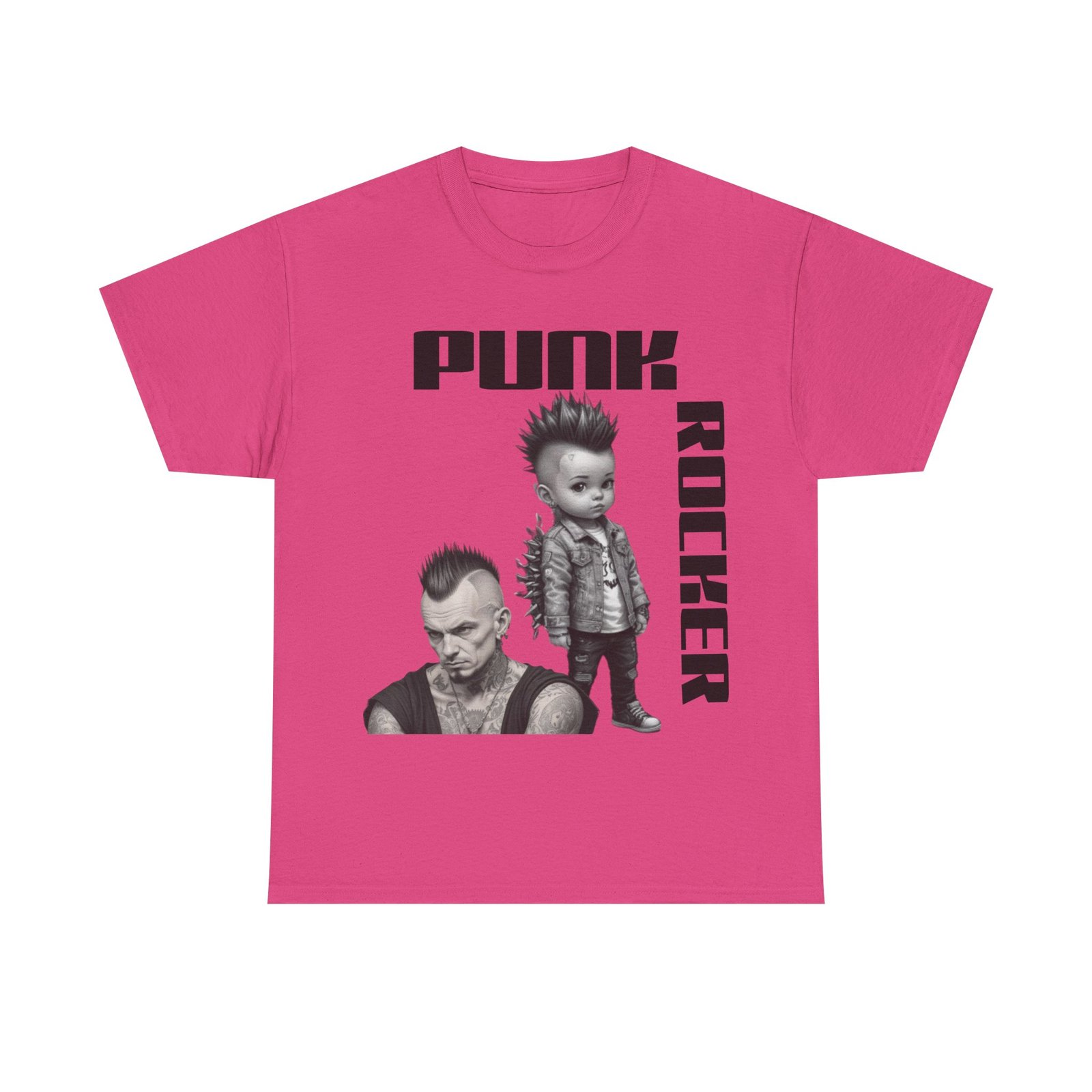 Punk Mother Daughter Father Son Grandparents Grandkids Matching Unisex Heavy Cotton Tee - Image 65