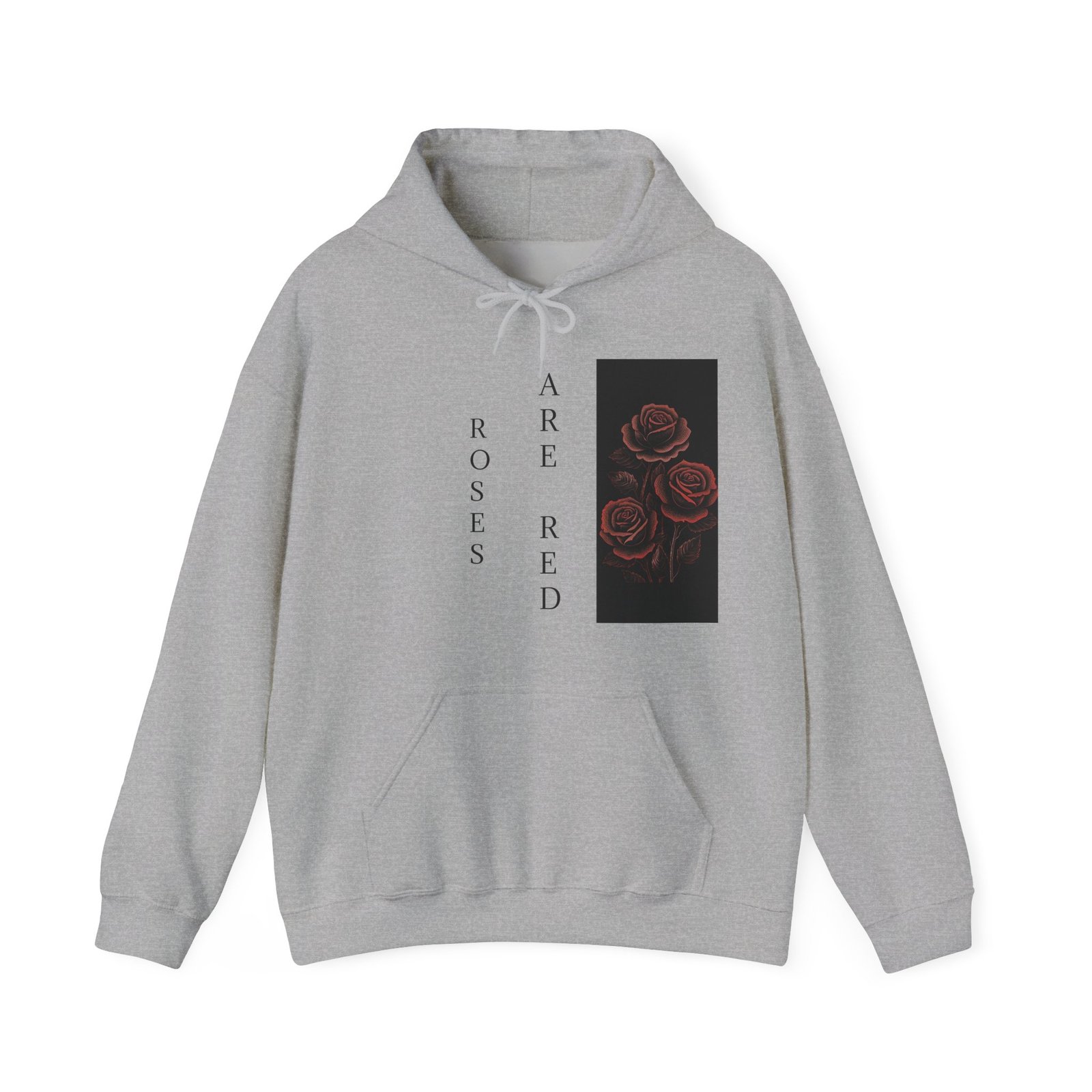 Skull Roses Tattoo Flowers Hoodie, Gothic Sweatshirt, Edgy Pullover, Dark Floral - Image 17