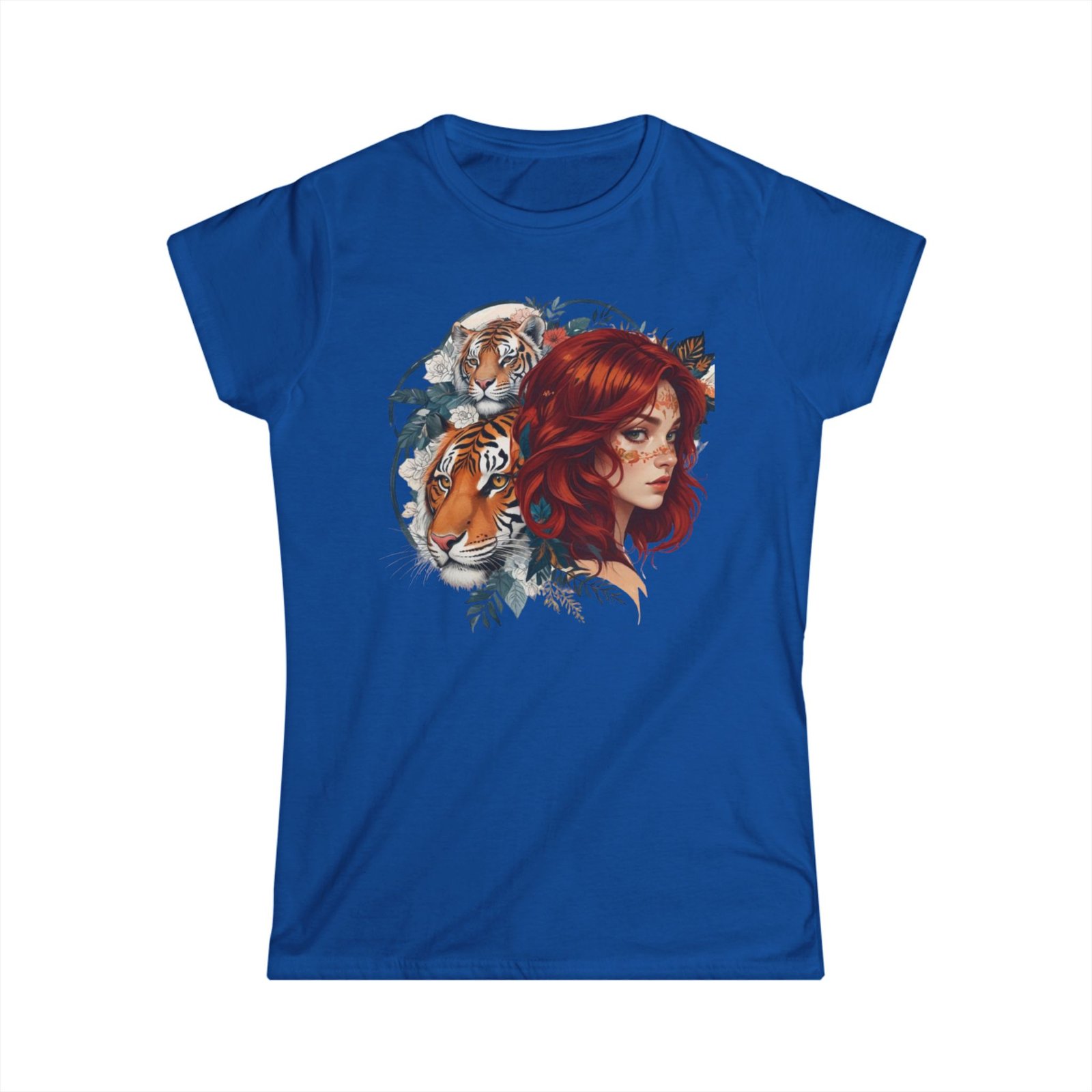 Tiger Lady Art Design Tattoo Soft style Tshirt - Image 19