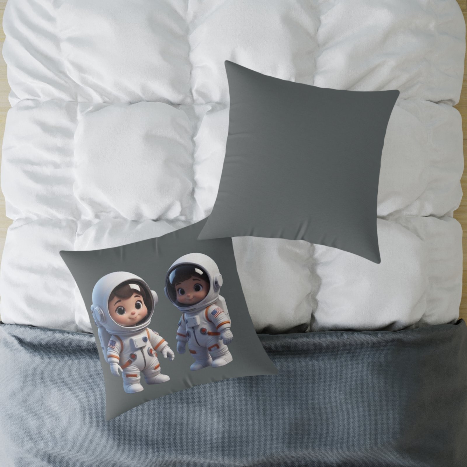 Astronauts Square Poly Canvas Pillow 08 - Image 16