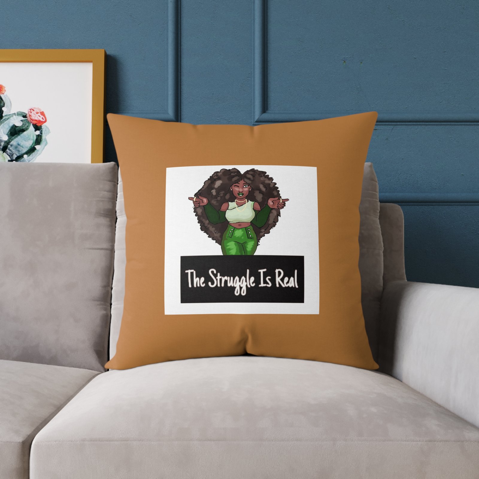 Funny Quote Keeping It Real Poly Canvas Pillow Cushion 08 - Image 15