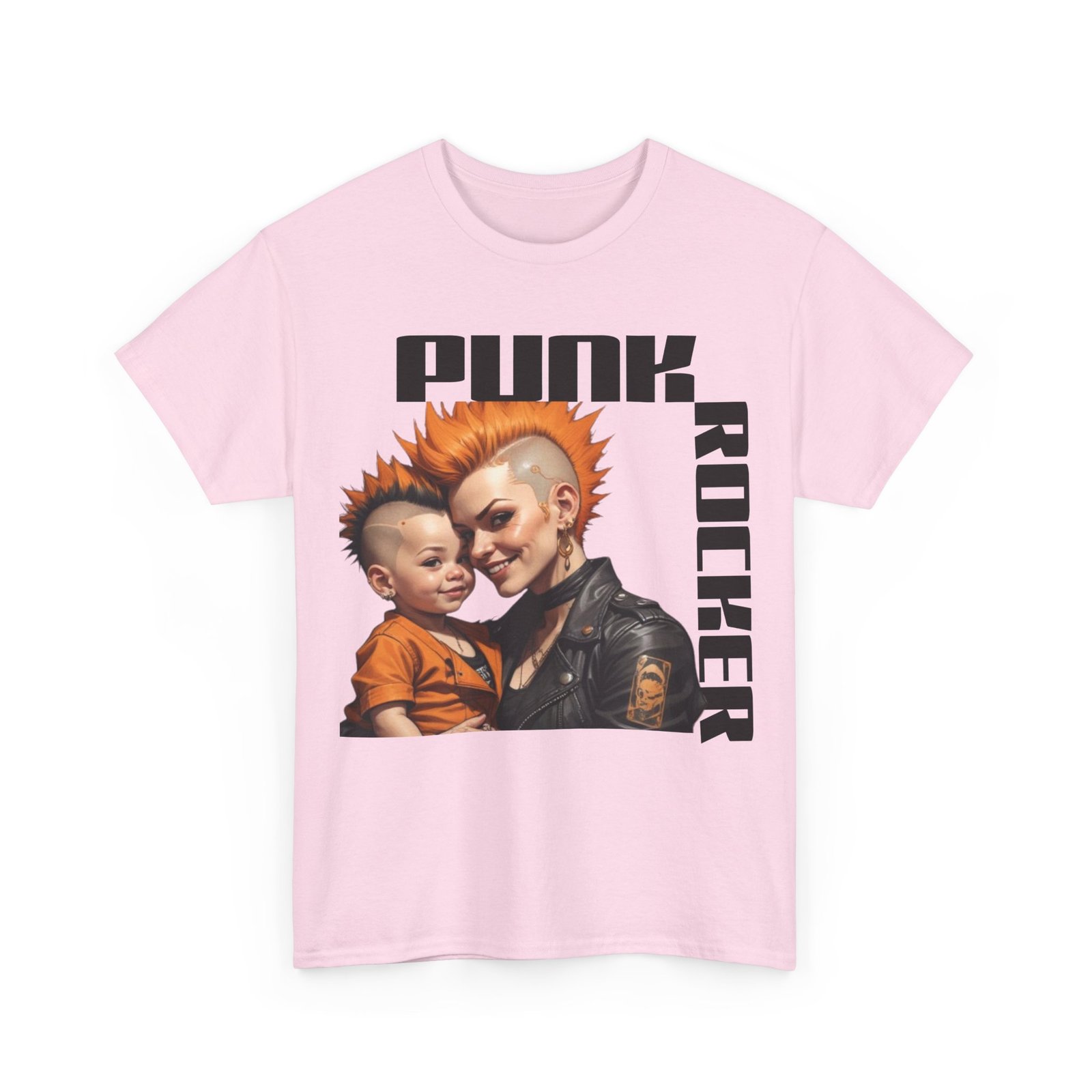 Punk Mother Daughter Father Son Grandparents Grandkids Matching Unisex Heavy Cotton Tee - Image 59