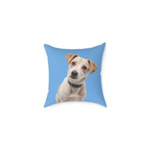 Jack Russell Square Poly Canvas Pillow