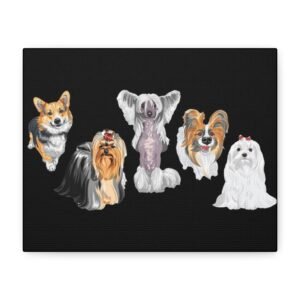 Dog Canvas Art - 1.25" Stretched Matte Print for Pet Lovers