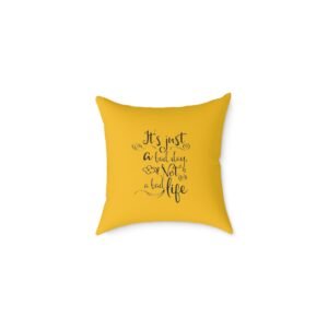 Positivity Self Help Square Poly Canvas Pillow
