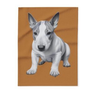 English Bull Terrier Puppy Arctic Fleece Blanket 08