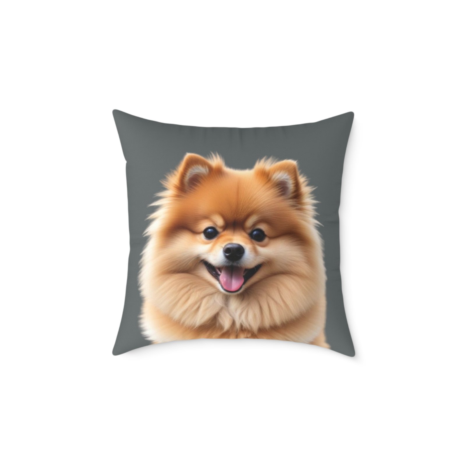 Pomeranian Dog Square Poly Canvas Pillow - Image 9