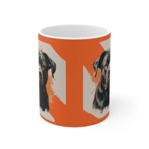 Bull Terrior Ceramic Coffee Cups, 11oz, 15oz