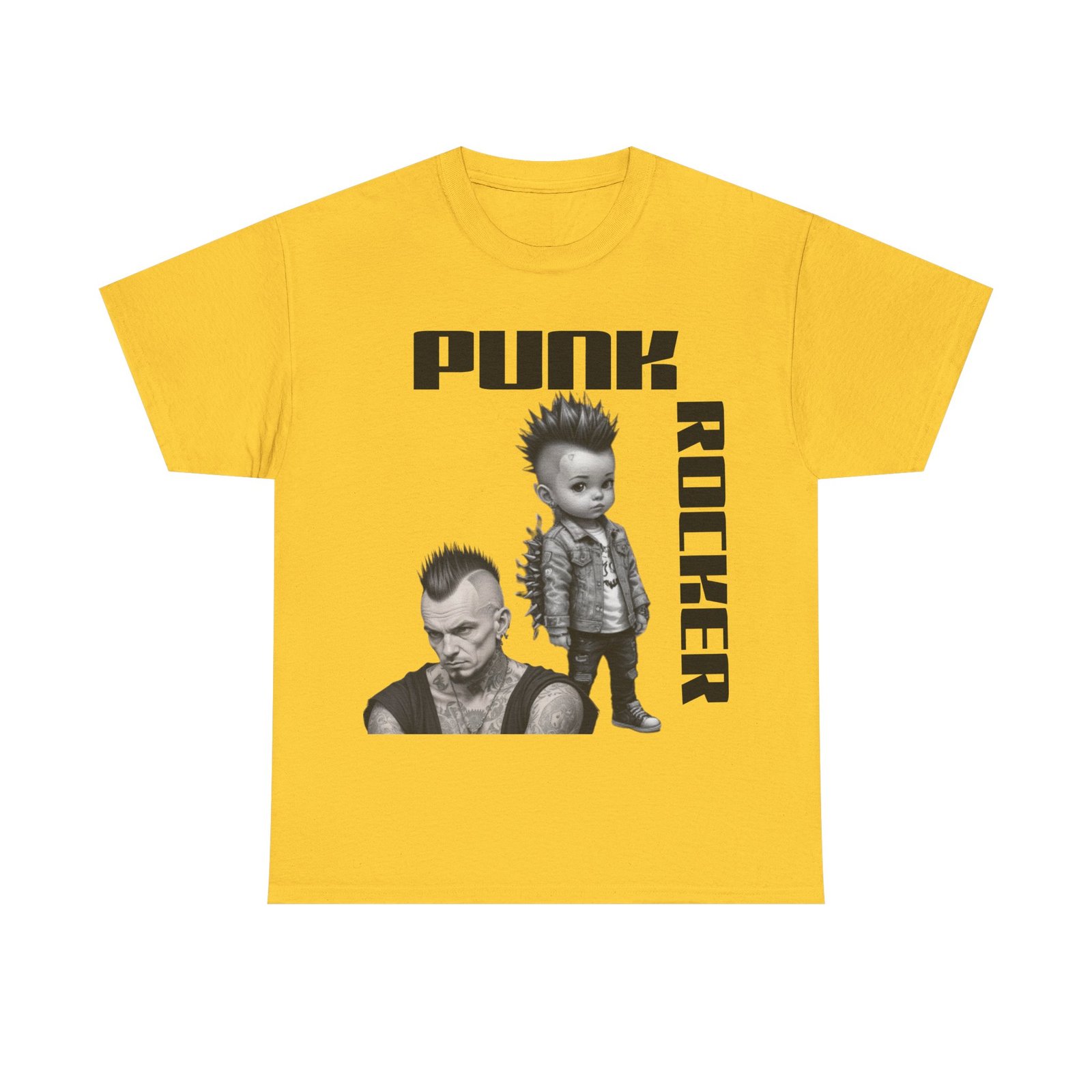 Punk Mother Daughter Father Son Grandparents Grandkids Matching Unisex Heavy Cotton Tee - Image 37
