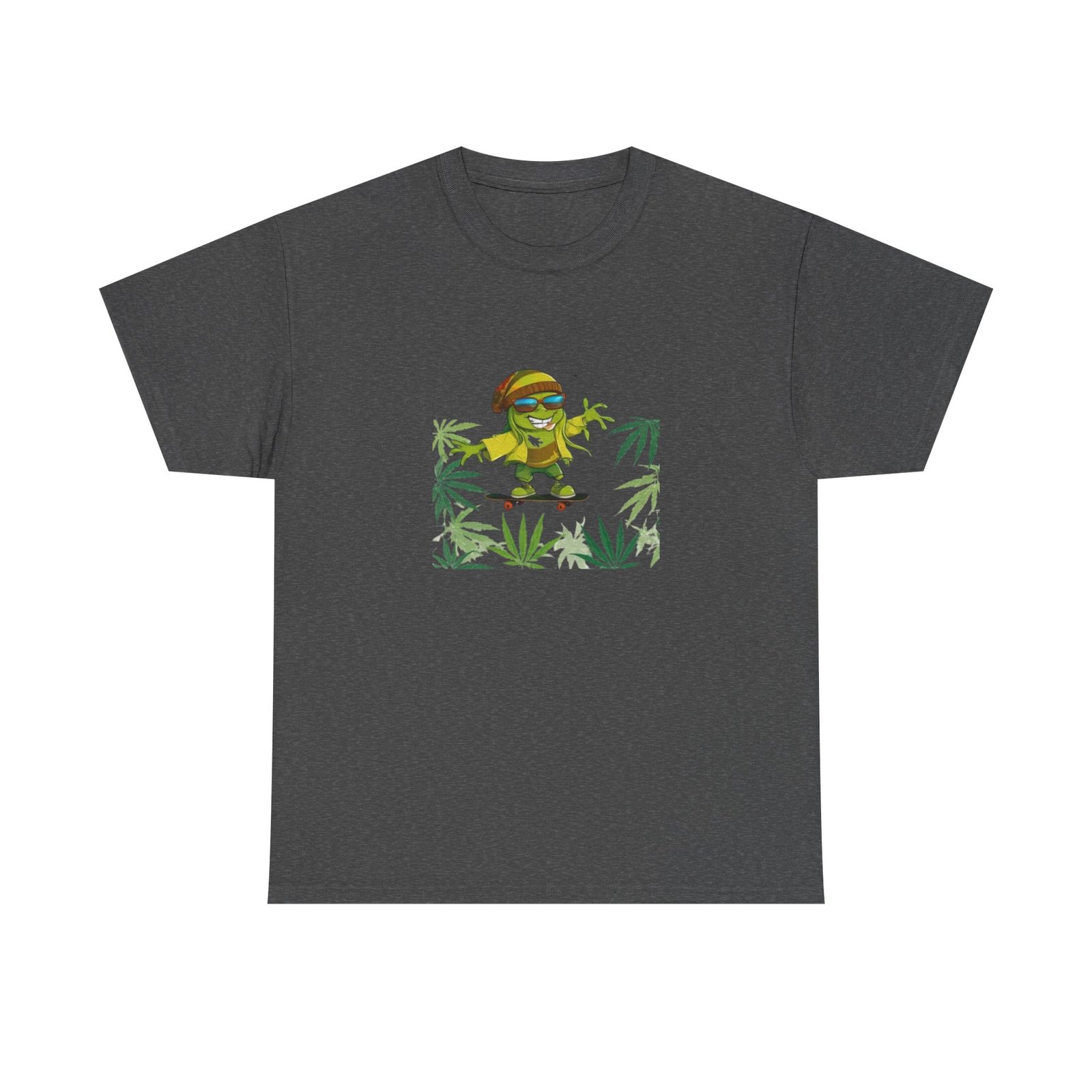 Cannabis Leaves Unisex Heavy Cotton Tee 08 - Image 13