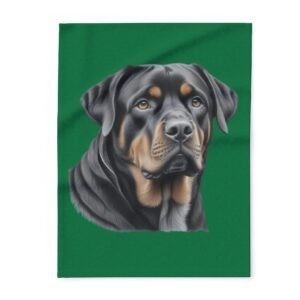 Rottweiller Puppy Arctic Fleece Blanket 08