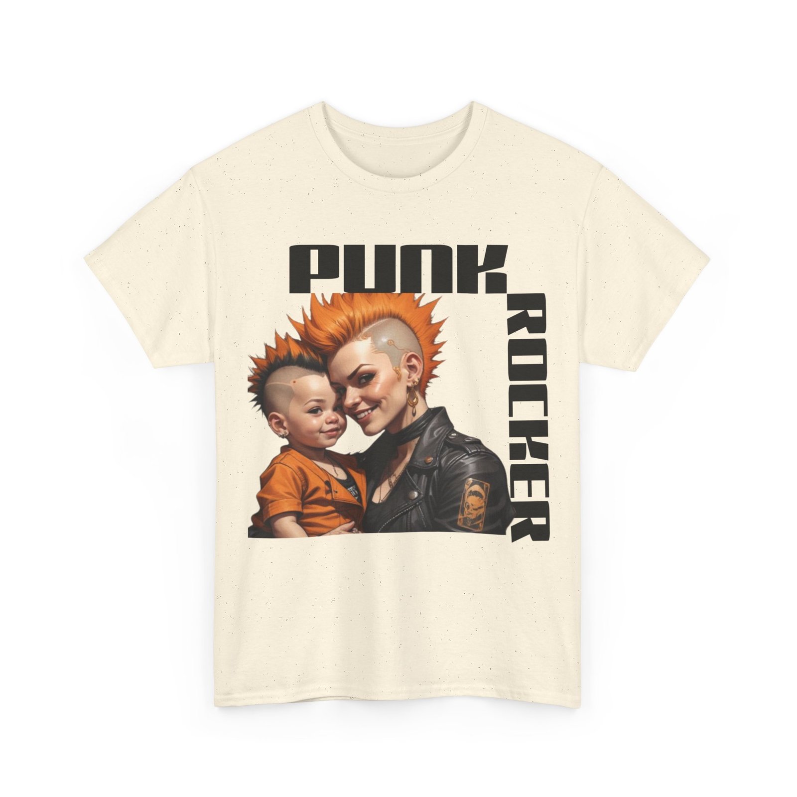 Punk Mother Daughter Father Son Grandparents Grandkids Matching Unisex Heavy Cotton Tee - Image 35