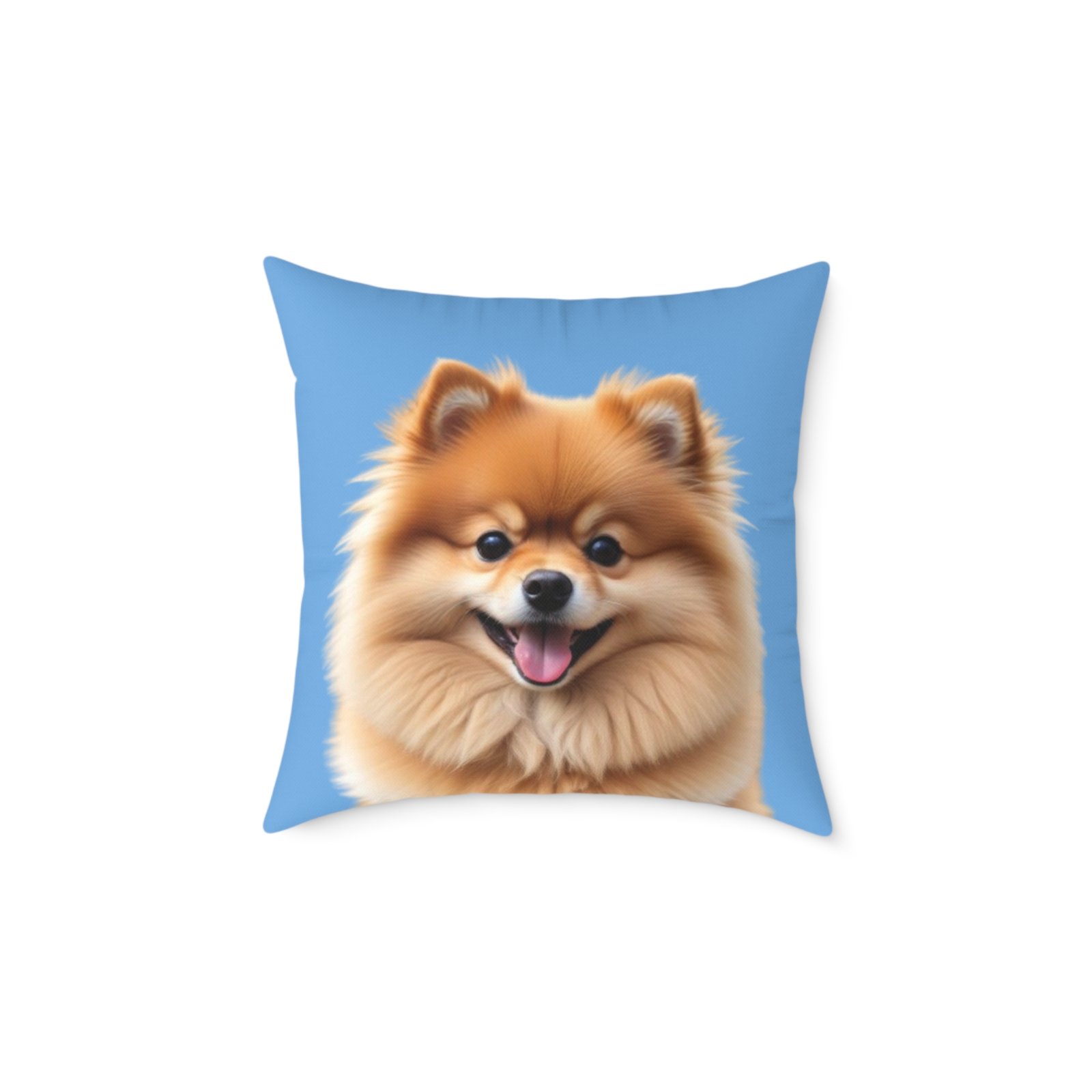 Pomeranian Dog Square Poly Canvas Pillow - Image 9