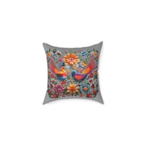 Mexico Square Poly Canvas Pillow